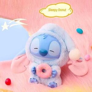 MINISO DISNEY STITCH Eat Before sleep 
Plush Keychain Collection NWOT